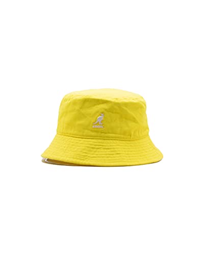 Kangol Washed Bucket Bucket Hats Size S Yellow