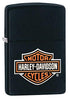 Zippo Harley-Davidson Texture Print Classic Logo Pocket Lighter