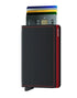 SECRID - Slimwallet - Matte Black & Red