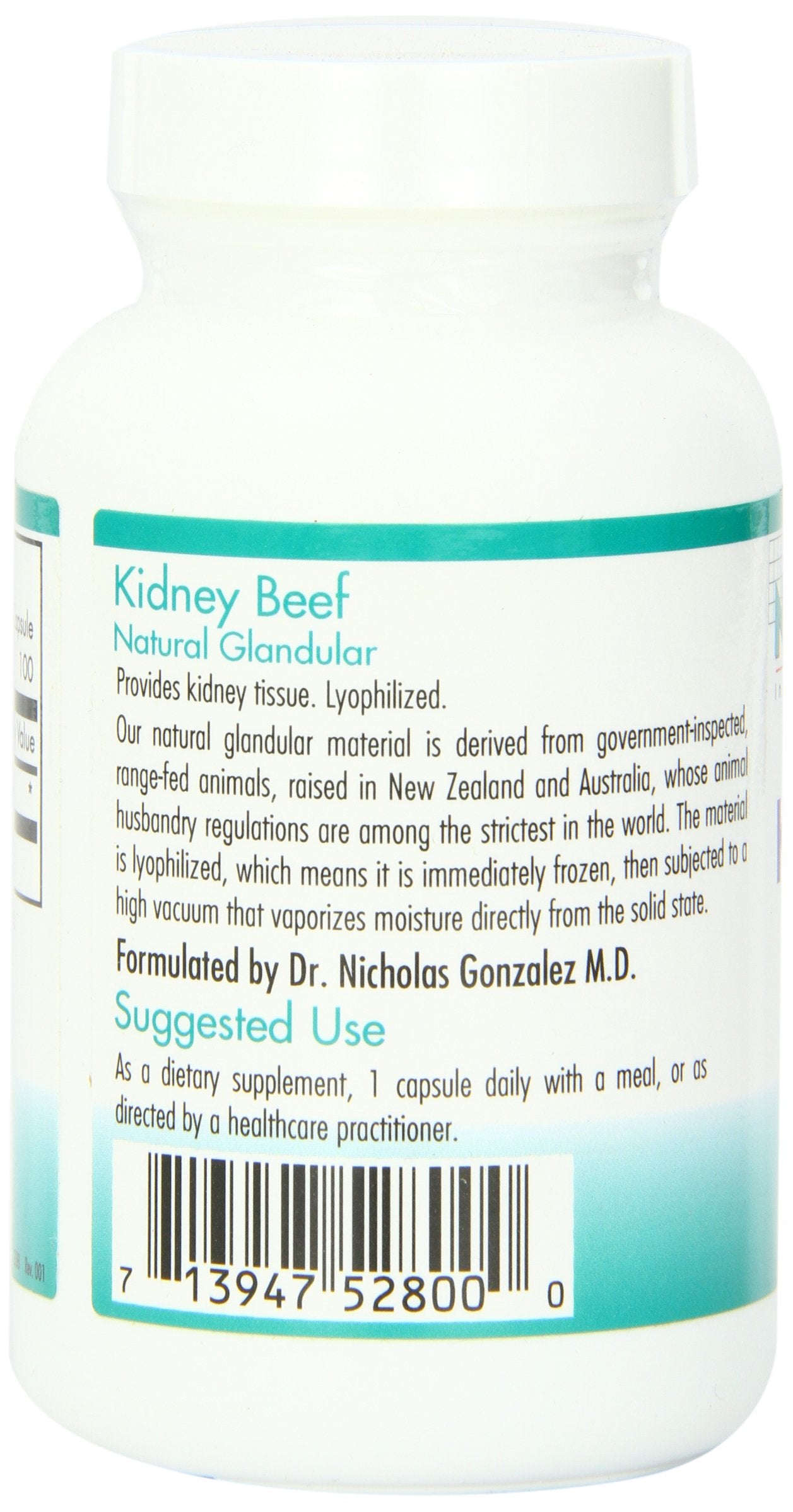 Nutricology - Kidney Beef Glandular - 100ct