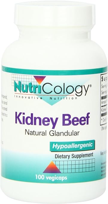 Nutricology - Kidney Beef Glandular - 100ct