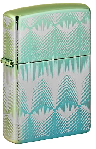 Zippo - 49191 Pattern Design - One Size - 360 Design High Polish Teal