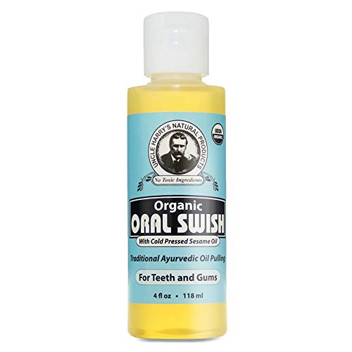 Uncle Harry's - Oral Swish for Ayurvedic Oil Pulling Mouthwash Treatment - 4oz