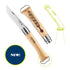 Opinel  No.10 Corkscrew with Bottle Opener Knife - Natural Beechwood