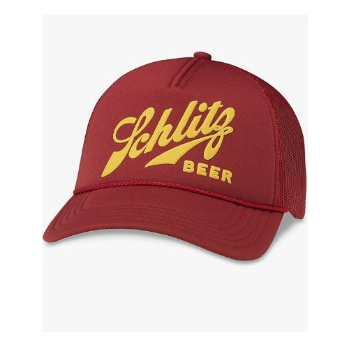 AMERICAN NEEDLE Schlitz Beer Foamy Valin Snapback Hat Red