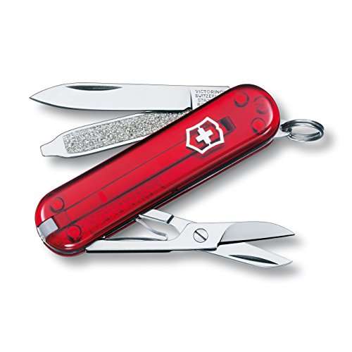 Victorinox - Swiss Army Classic Sd Pocket Knife - Translucent Ruby - 58Mm
