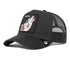 Goorin Bros - Farm Snapback Trucker Cap - Black (Lone Wolf) - OS