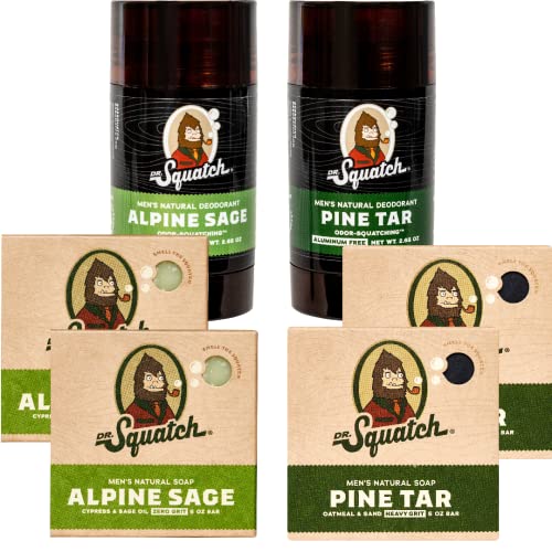Dr. Squatch - Soap Deodorant 2pk - Pine Tar And Alpine Sage