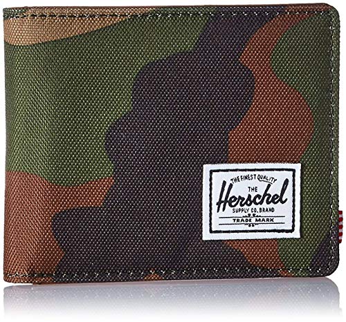 Herschel - Hank Rfid Bi Fold Wallet - Woodland Camo/Tan - OS Us
