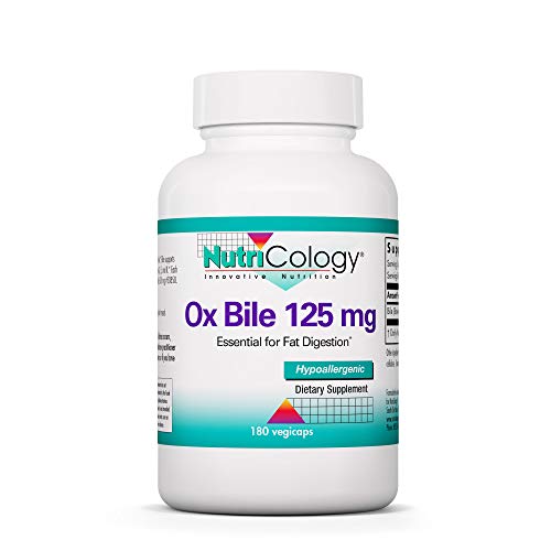Nutricology - Ox Bile 125 Mg - 180 Capsiles