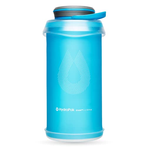 Hydrapak - Stash Flexible Water Bottle - Blue - 1 Liter